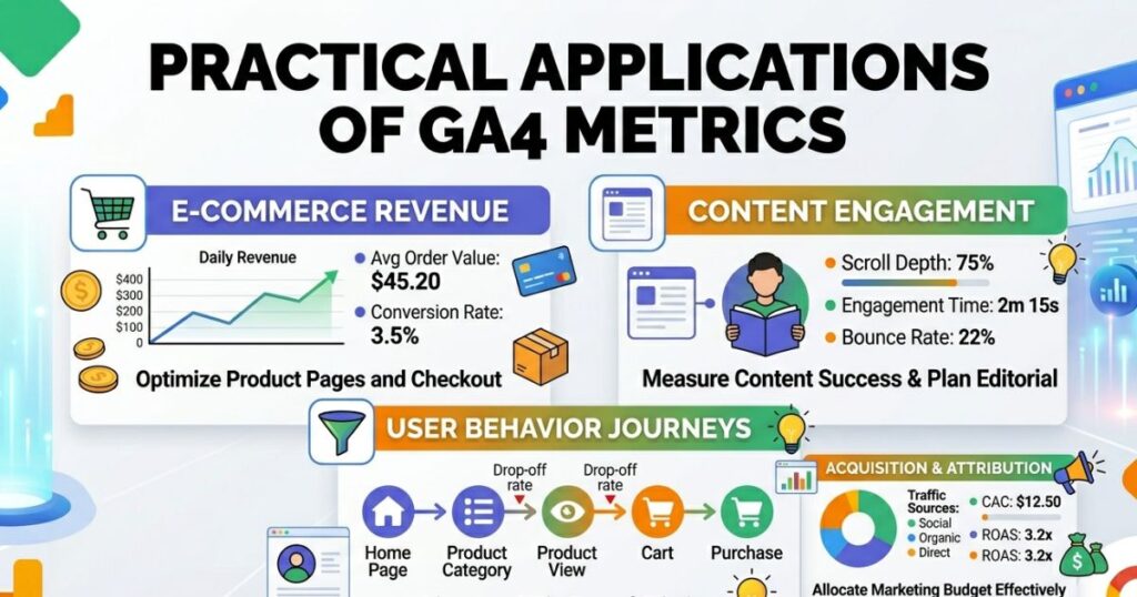 Practical Applications of GA4 Metrics