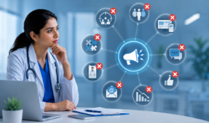 What are the most common mistakes in healthcare marketing?