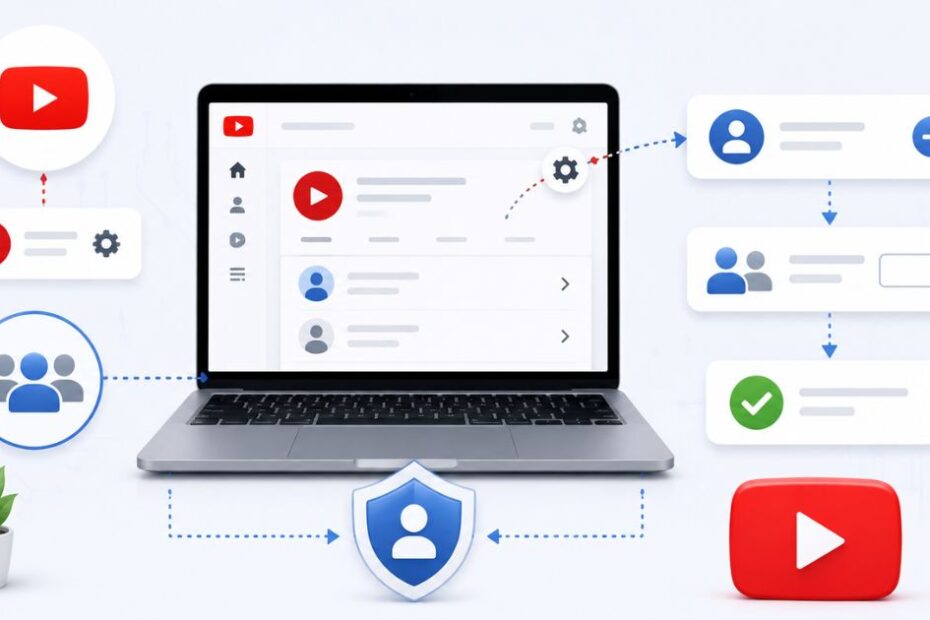 how to add managers to youtube channel